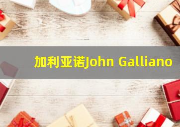 加利亚诺John Galliano